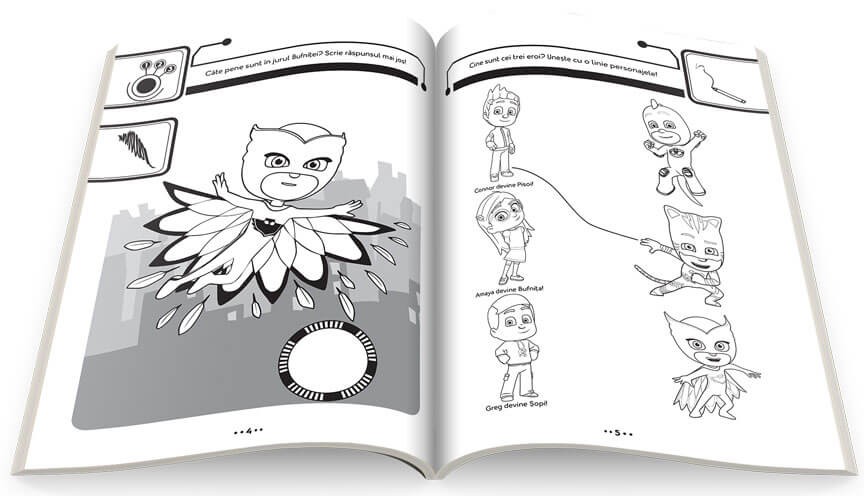 Carte PJ MASKS - Cartea cu activitati a eroilor   editura Gama