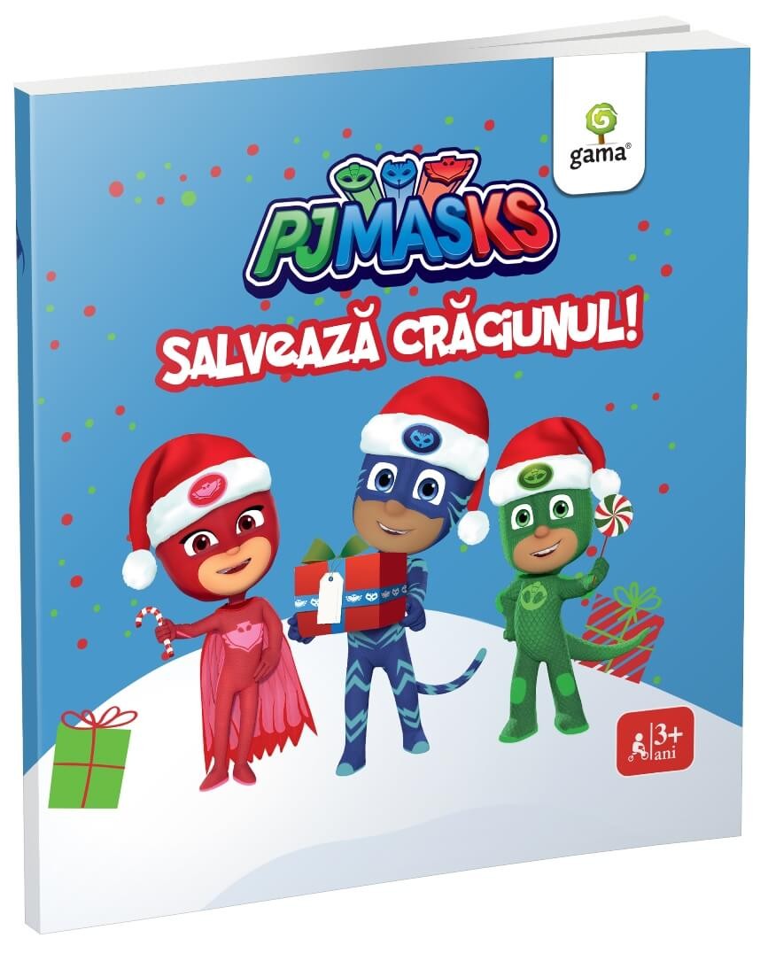 Carte PJ MASKS salveaza Craciunul!   editura Gama