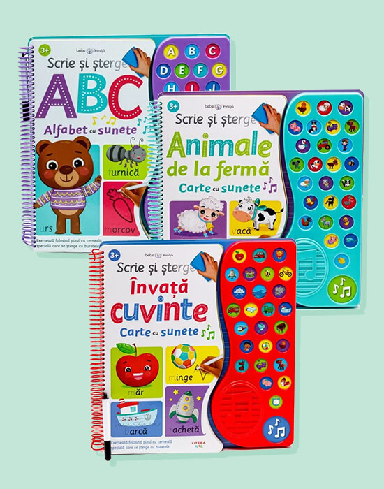 Carte Pachet 3 carti Scrie si sterge editura Litera