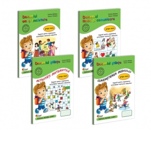Carte Pachet 4 carti Grupa mare: 1. Limba si comunicare; 2. Activitati matematice; 3. Cunoasterea mediului; 4. Om si societate (editie 2025)