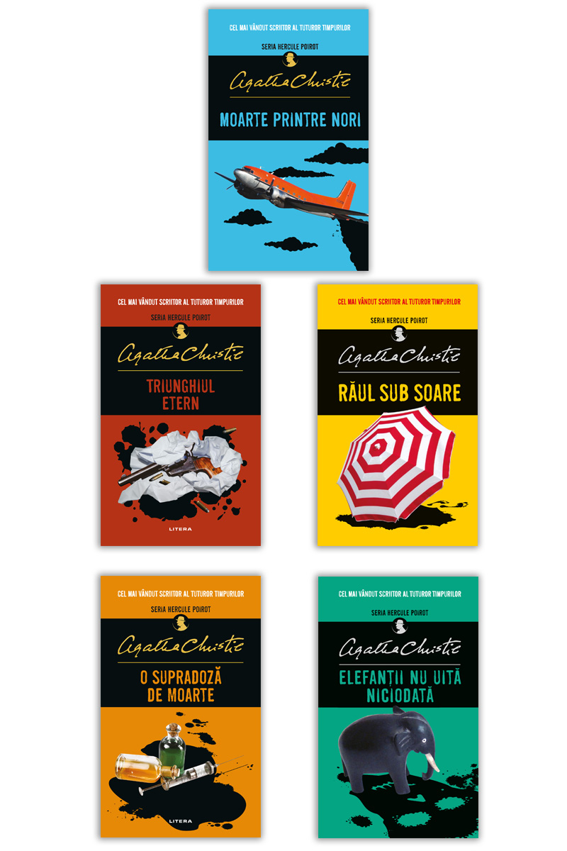 Carte Pachet 5 carti Hercule Poirot editura Litera