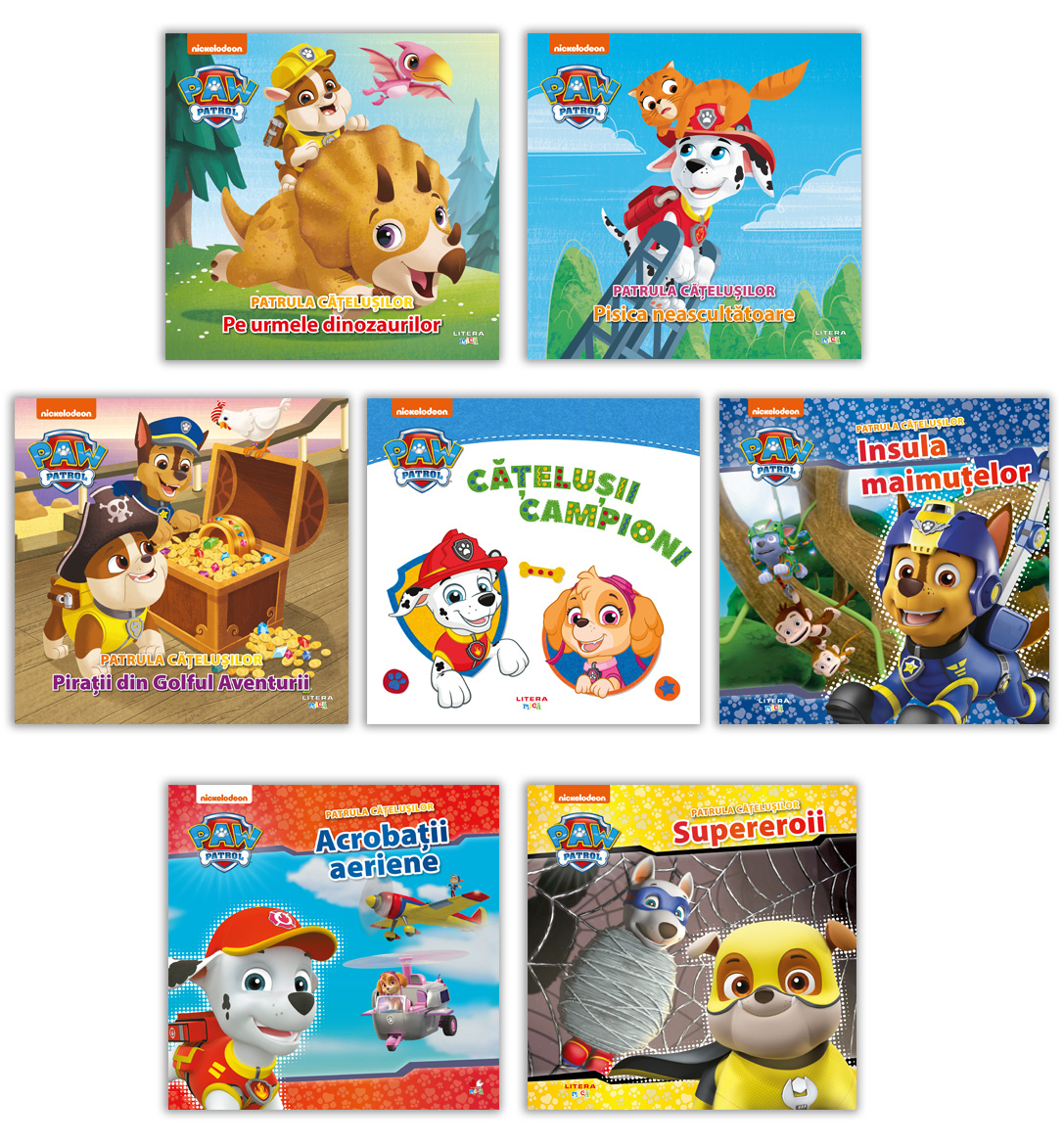 Carte Pachet 7 Povesti ilustrate Patrula catelusilor editura Litera