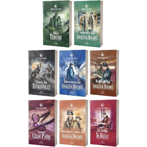 Carte Pachet 8 volume: Sherlock Holmes - Arthur Conan Doyle