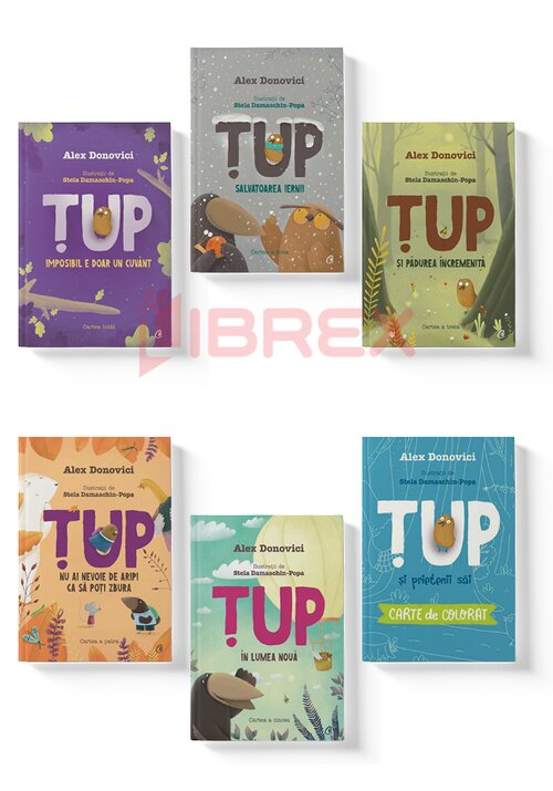 Carte Pachet Aventurile lui Tup. Set 6 carti editura Curtea Veche