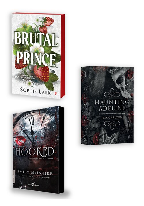 Carte Pachet Brutal Prince + Hooked + Haunting Adeline. Set 3 carti editura Librex Publishing
