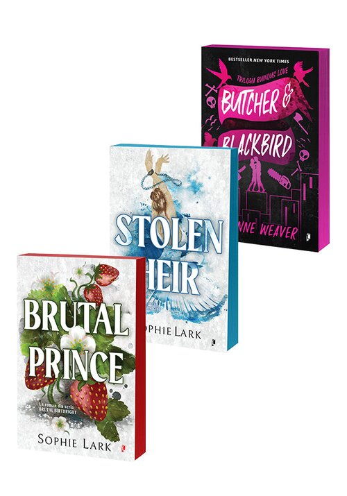 Carte Pachet Brutal Prince + Stolen Heir + Butcher & Blackbird. Set 3 carti editura Librex Publishing