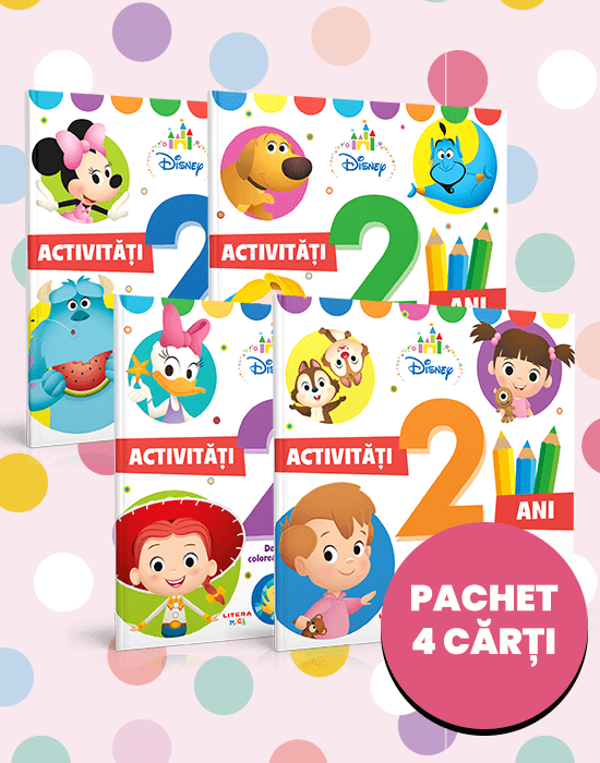 Carte Pachet Disney. Activitati 2 ani (4 carti) editura Litera