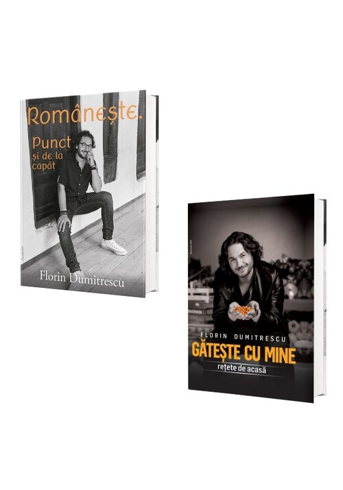 Carte Pachet Gateste Romaneste cu Chef Florin Dumitrescu. Set 2 carti editura Librex Publishing