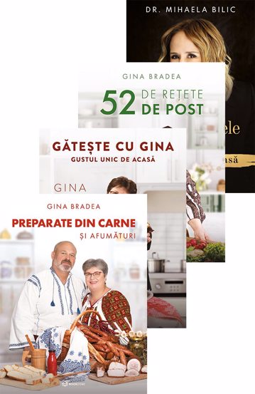 Carte Pachet Gina Bradea - 3 Carti + Ingredientele care ne fac viața mai frumoasă editura Bookzone
