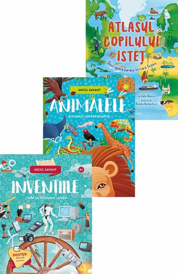 Carte Pachet Micul savant + Atlasul copilului isteț editura Bookzone