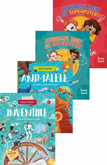 Carte Pachet Micul savant + Pachet Jurnalul meu cu superputeri editura Bookzone