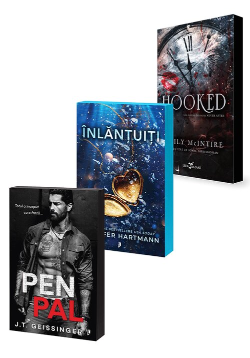 Carte Pachet Pen Pal + Inlantuiti + Hooked. Set 3 carti editura Librex Publishing