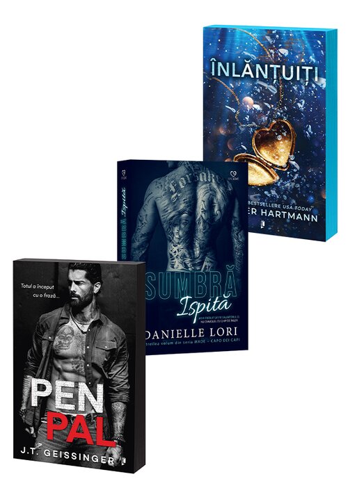 Carte Pachet Pen Pal + Inlantuiti + Sumbra ispita. Set 3 carti editura Librex Publishing