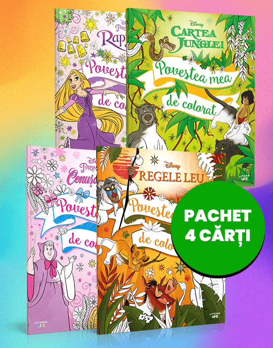 Carte Pachet Povestea mea de colorat editura Litera
