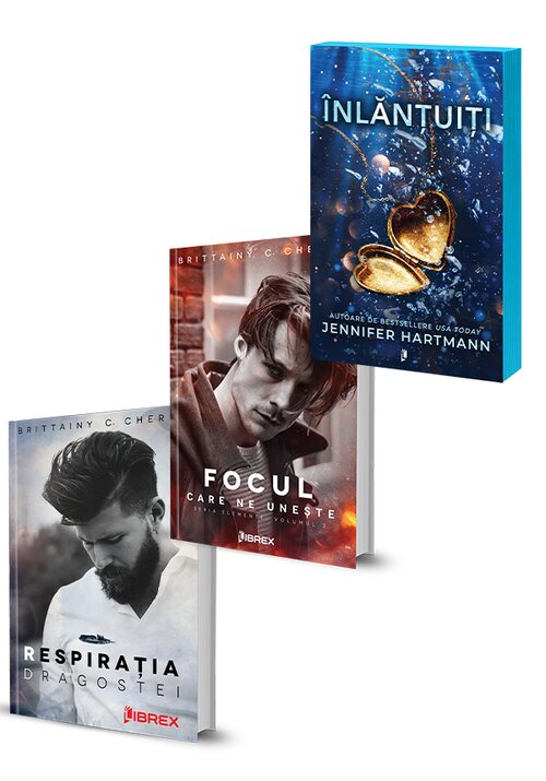 Carte Pachet Respiratia dragostei + Focul care ne uneste + Inlantuiti. Set 3 carti editura Librex Publishing