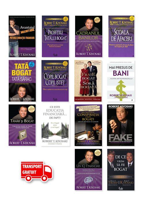 Carte Pachet complet Robert T. Kiyosaki - Set 14 Carti editura Curtea Veche
