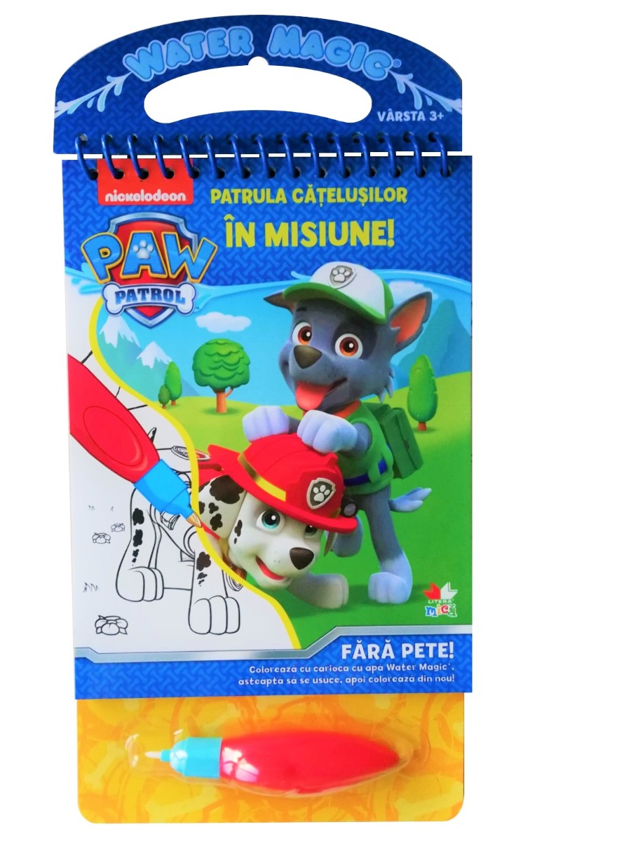 Carte Patrula Cățelușilor. În Misiune! Colorăm cu carioca cu apă editura Litera