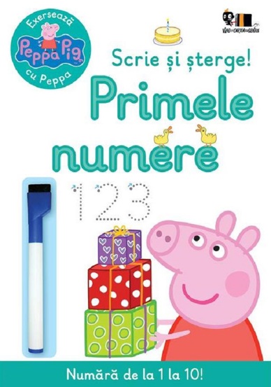 Carte Peppa Pig: Scrie si sterge! Primele numere editura Grupul Art