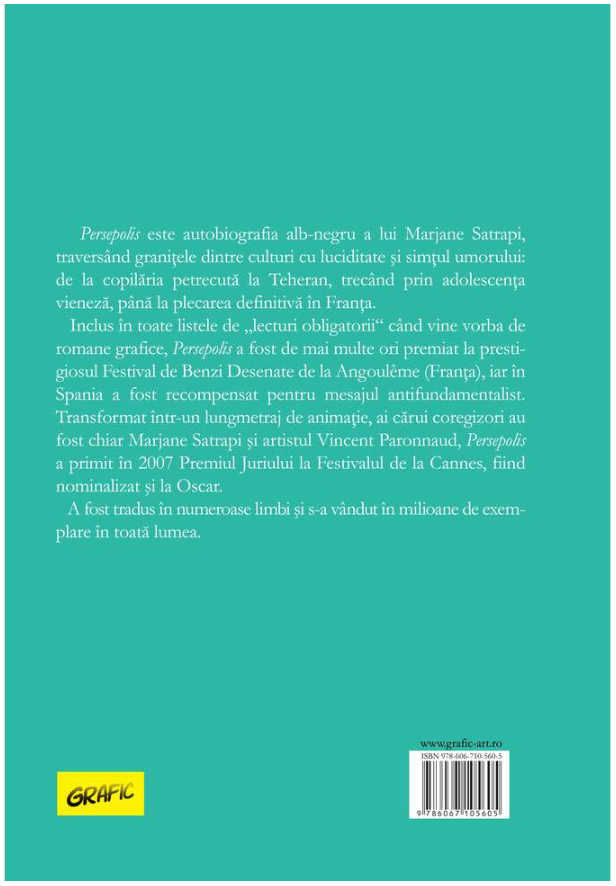 Carte Persepolis - Volumul 1 autor Marjane Satrapi editura Grafic