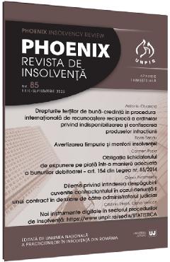 Carte Phoenix. Revista de insolventa. Nr.85 Iulie-Septembrie 2023 editura -