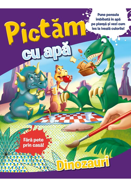 Carte Pictam cu apa: Dinozauri editura Litera