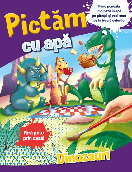 Carte Pictam cu apa: Dinozauri editura Litera