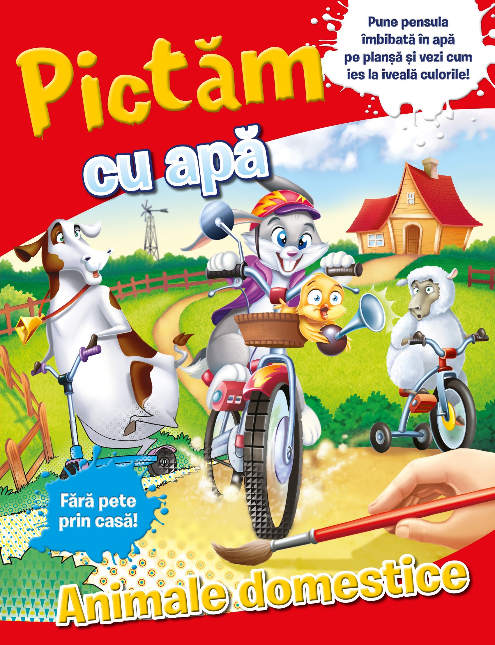 Carte Pictam cu apa. Animale domestice   editura Litera