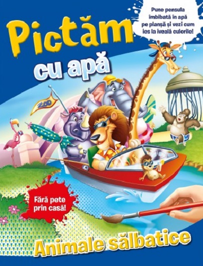 Carte Pictam cu apa. Animale salbatice   editura Litera