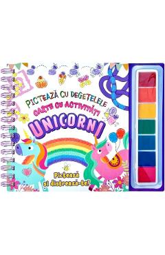 Carte Picteaza cu degetelele: Unicorni editura -