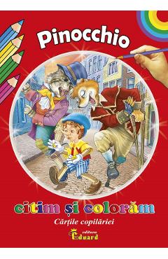Carte Pinocchio. Citim si coloram editura Autor Anonim