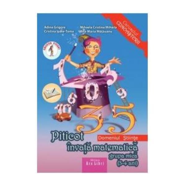 Carte Piticot Invata Matematica Grupa Mica 3-4 Ani - Adina Grigore