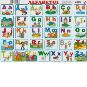 Carte Plansa Alfabetul format A4