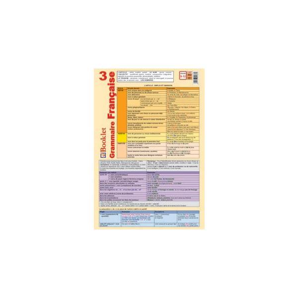 Carte Plansa Grammaire Francaise 3