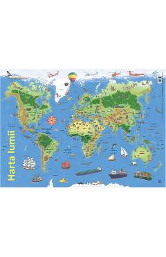 Carte Plansa: Harta lumii editura Autor Anonim