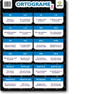 Carte Plansa Ortograme 1 (format A4)