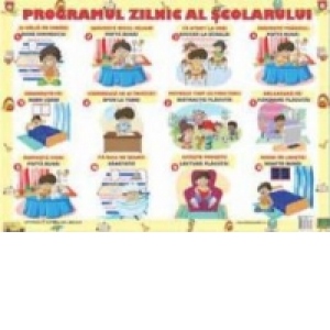 Carte Plansa Programul zilnic al scolarului
