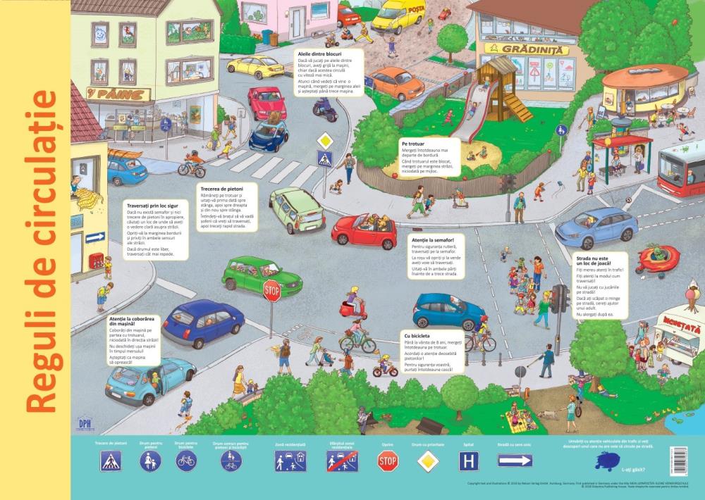 Carte Plansa Reguli de circulatie editura DPH