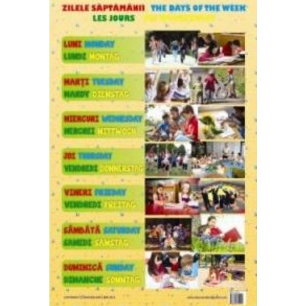Carte Plansa Zilele Saptamanii