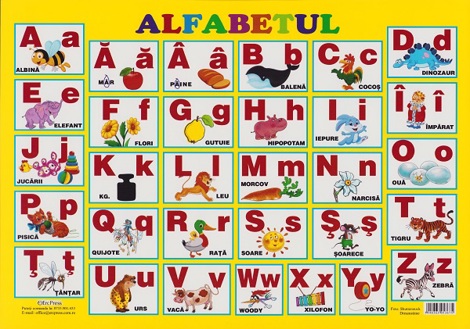 Carte Plansa. Alfabetul editura Erc Press