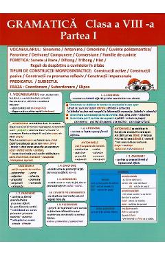 Carte Plansa. Gramatica - Clasa 8 Partea 1 editura -