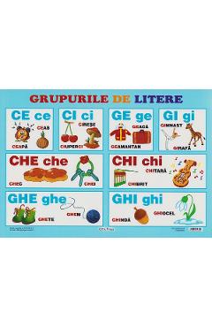 Carte Plansa. Grupuri de litere editura -