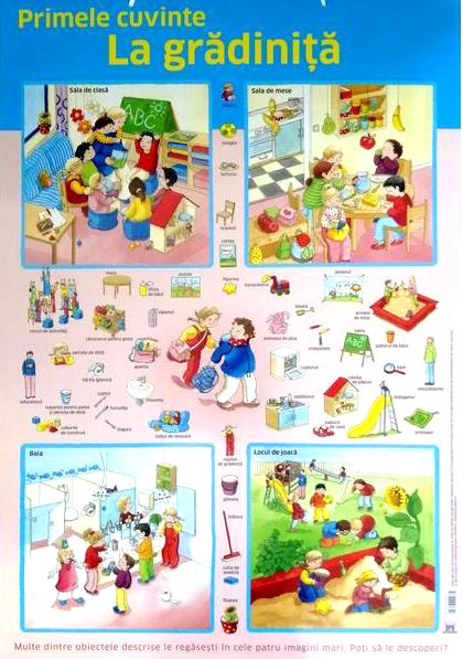 Carte Plansa. Primele cuvinte. La gradinita   editura Didactica Publishing House