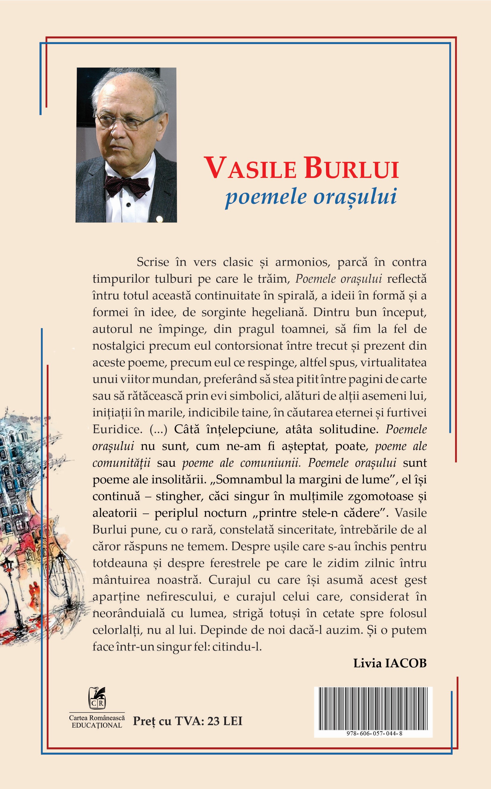 Carte Poemele orasului autor Vasile Burlui editura Cartea Romaneasca