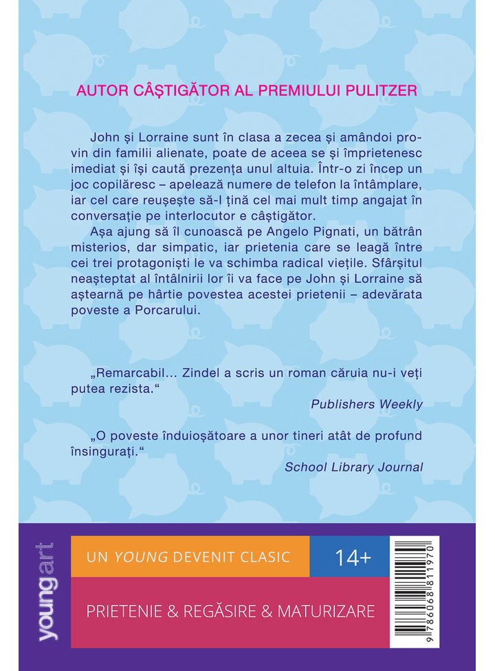 Carte Porcarul autor Paul Zindel editura Young Art