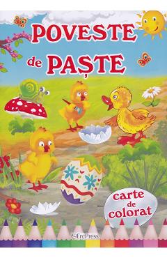 Carte Poveste de Paste. Carte de colorat editura -