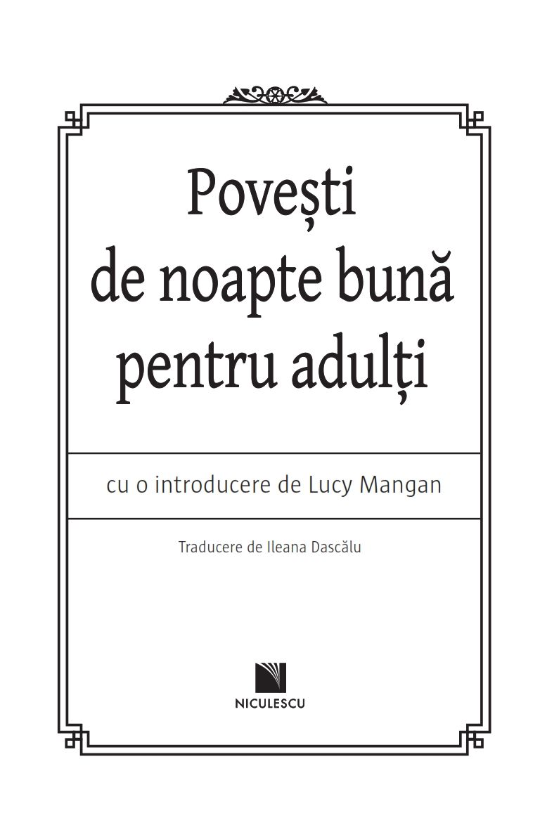 Carte Povesti de noapte buna pentru adulti   editura Niculescu