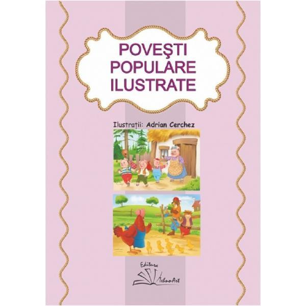 Carte Povesti populare ilustrate