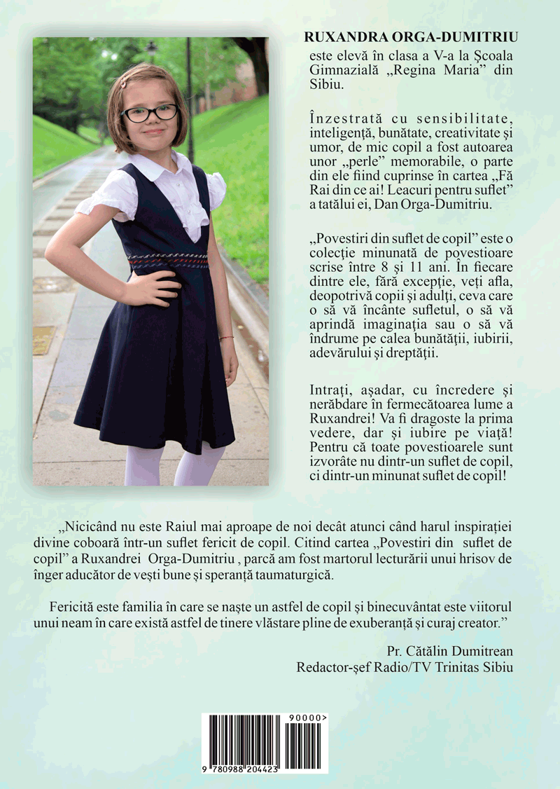 Carte Povestiri din suflet de copil autor Ruxandra Orga-Dumitriu editura Virgo eBooks Publishing