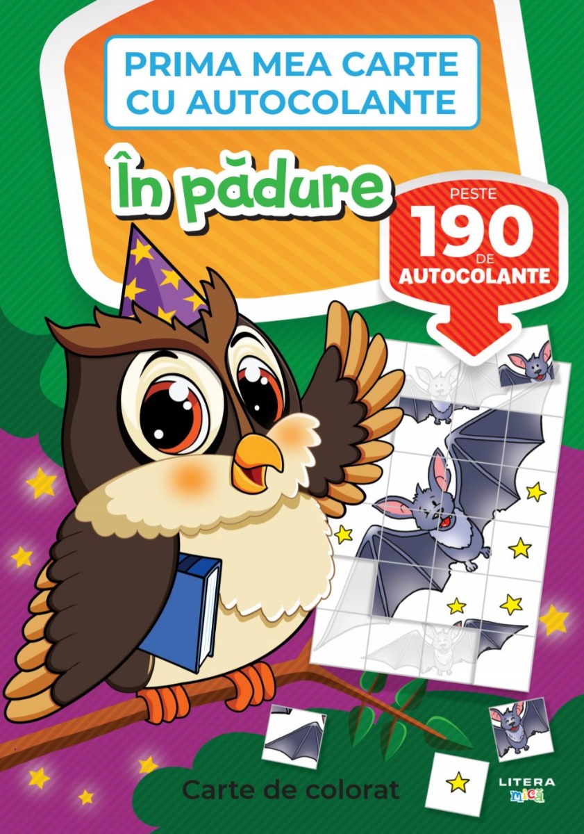 Carte Prima mea carte cu autocolante. In padure editura Litera