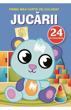 Carte Prima mea carte de colorat cu 24 autocolante: Jucarii editura -